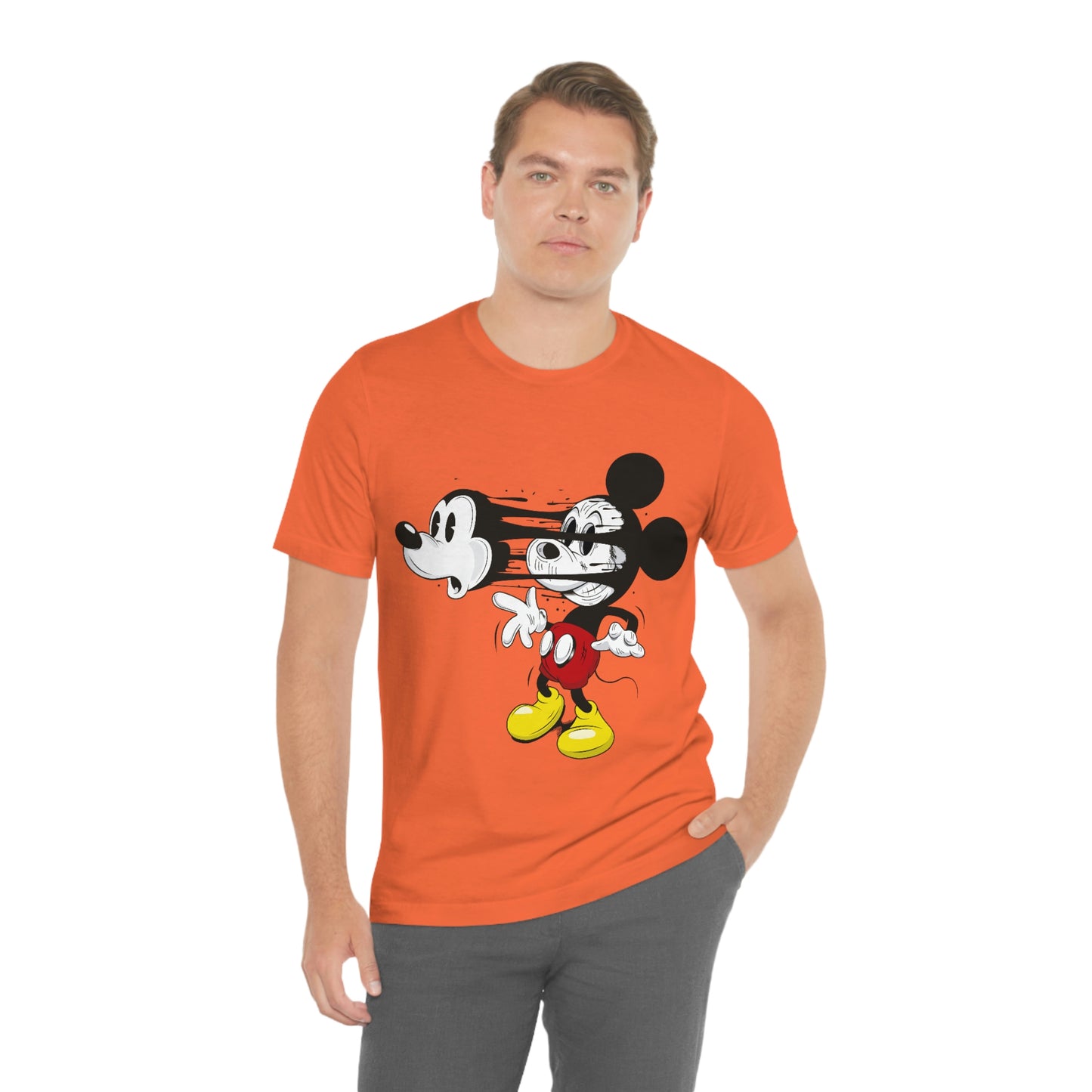 Losing Face Mickey, Unisex Jersey Short Sleeve Tee