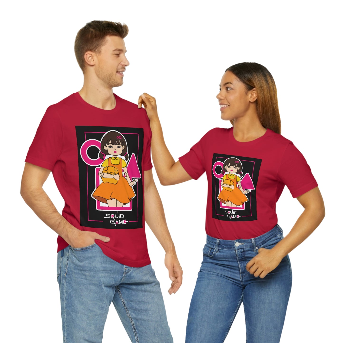 Quid Game Girl, It Cover Unisex Jersey Short Sleeve Tee