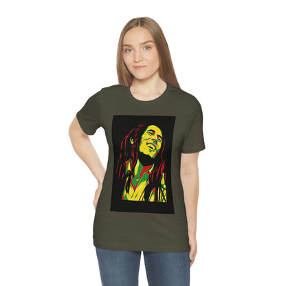 Raggae Music Legend , Unisex Jersey Short Sleeve Tee