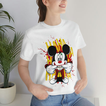 Ha Ha Ha Mickey, Unisex Jersey Short Sleeve Tee