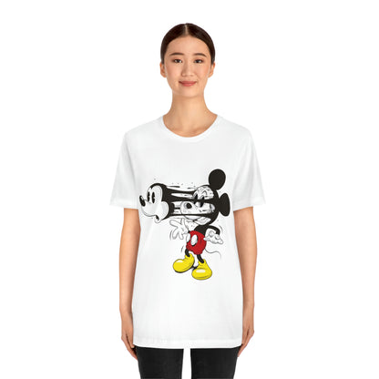 Losing Face Mickey, Unisex Jersey Short Sleeve Tee