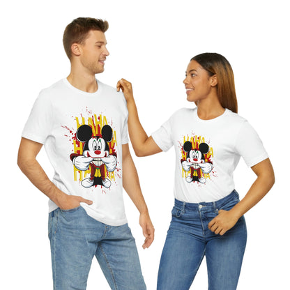 Ha Ha Ha Mickey, Unisex Jersey Short Sleeve Tee