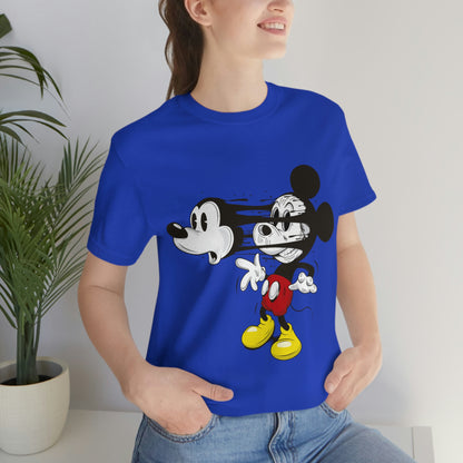 Losing Face Mickey, Unisex Jersey Short Sleeve Tee