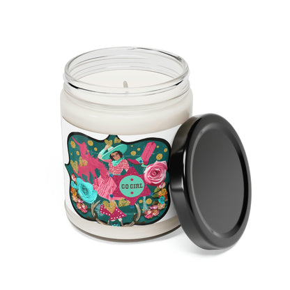 Go Girl Country Girl, Collage Horse Roses And More Scented Soy Candle, 9oz