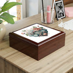 Intricate Hearts by Heron Lake Print 5 Jewelry Box