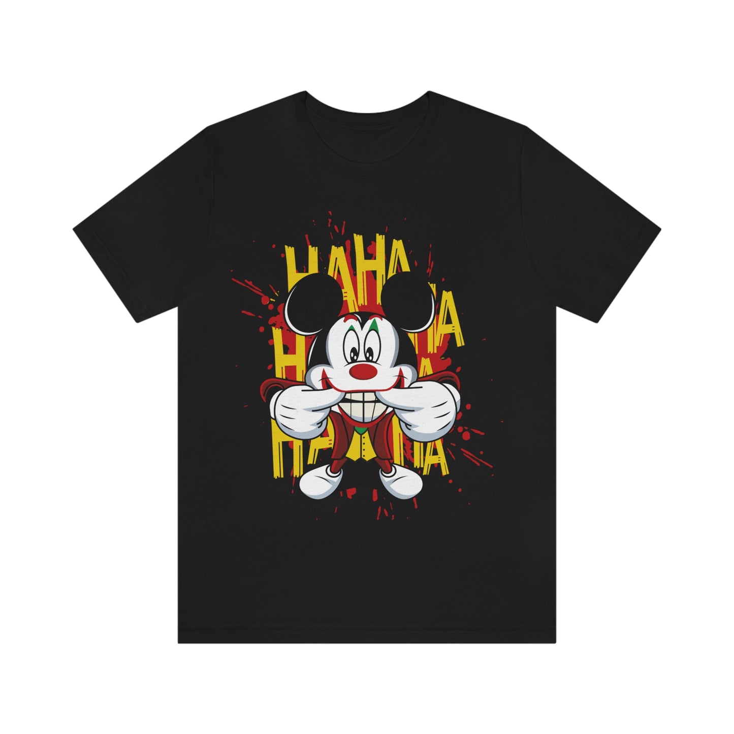 Ha Ha Ha Mickey, Unisex Jersey Short Sleeve Tee