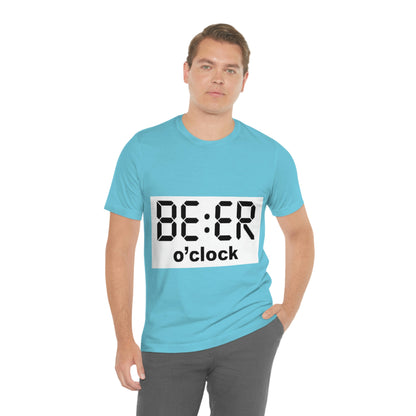 Beer O' Clock, , Unisex Jersey Short Sleeve Tee