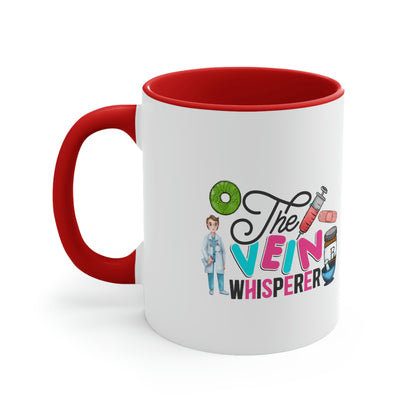 Nurse, Rn, Male 3, The Vein Whisperer, Coffee Mug, 11oz