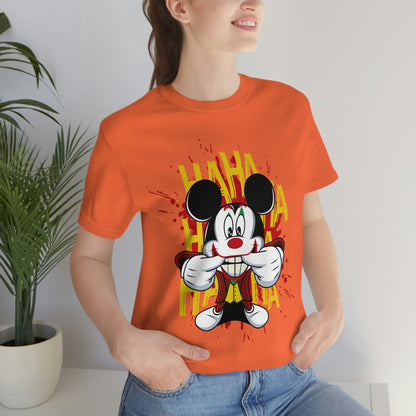 Ha Ha Ha Mickey, Unisex Jersey Short Sleeve Tee