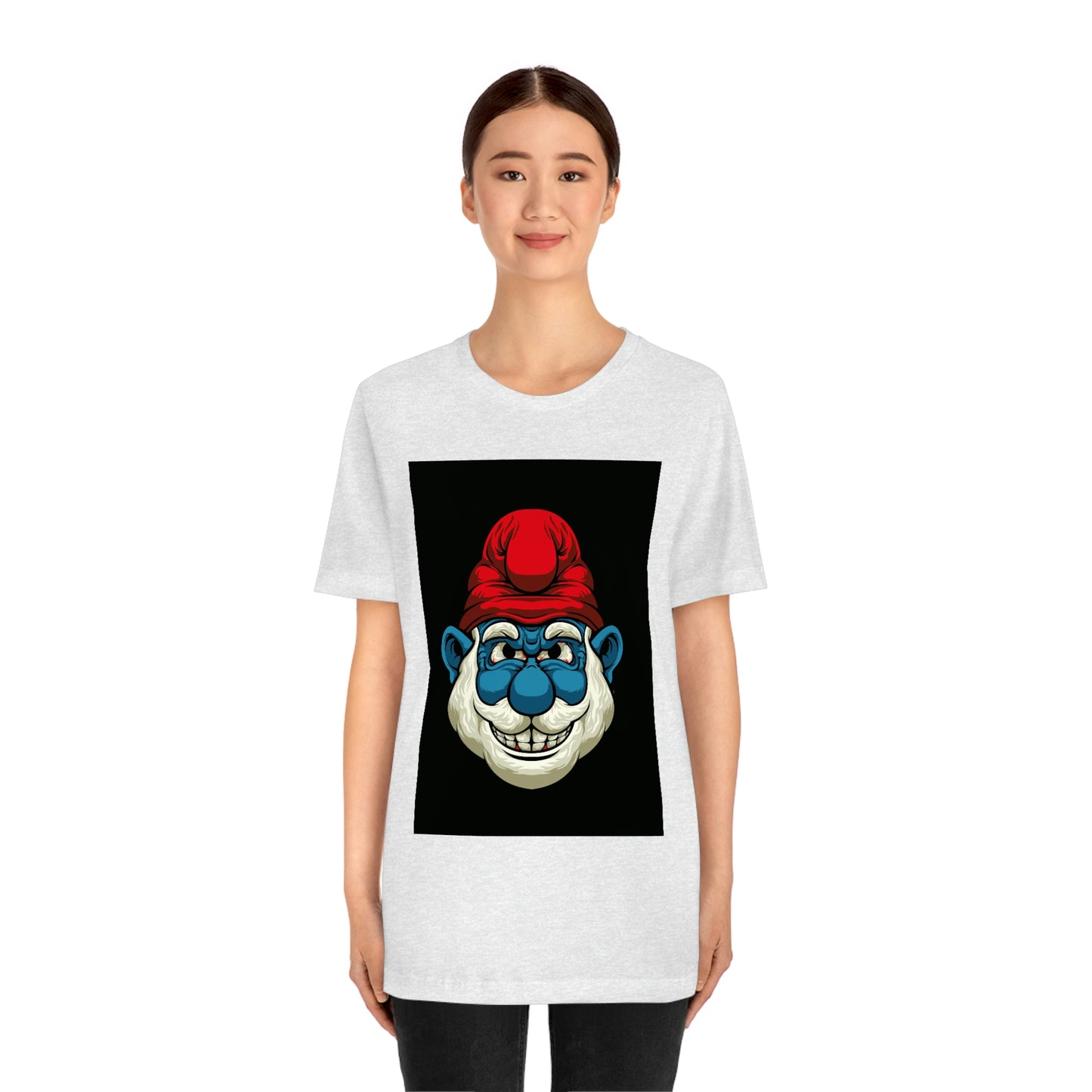 Feisty Smurf, Unisex Jersey Short Sleeve Tee