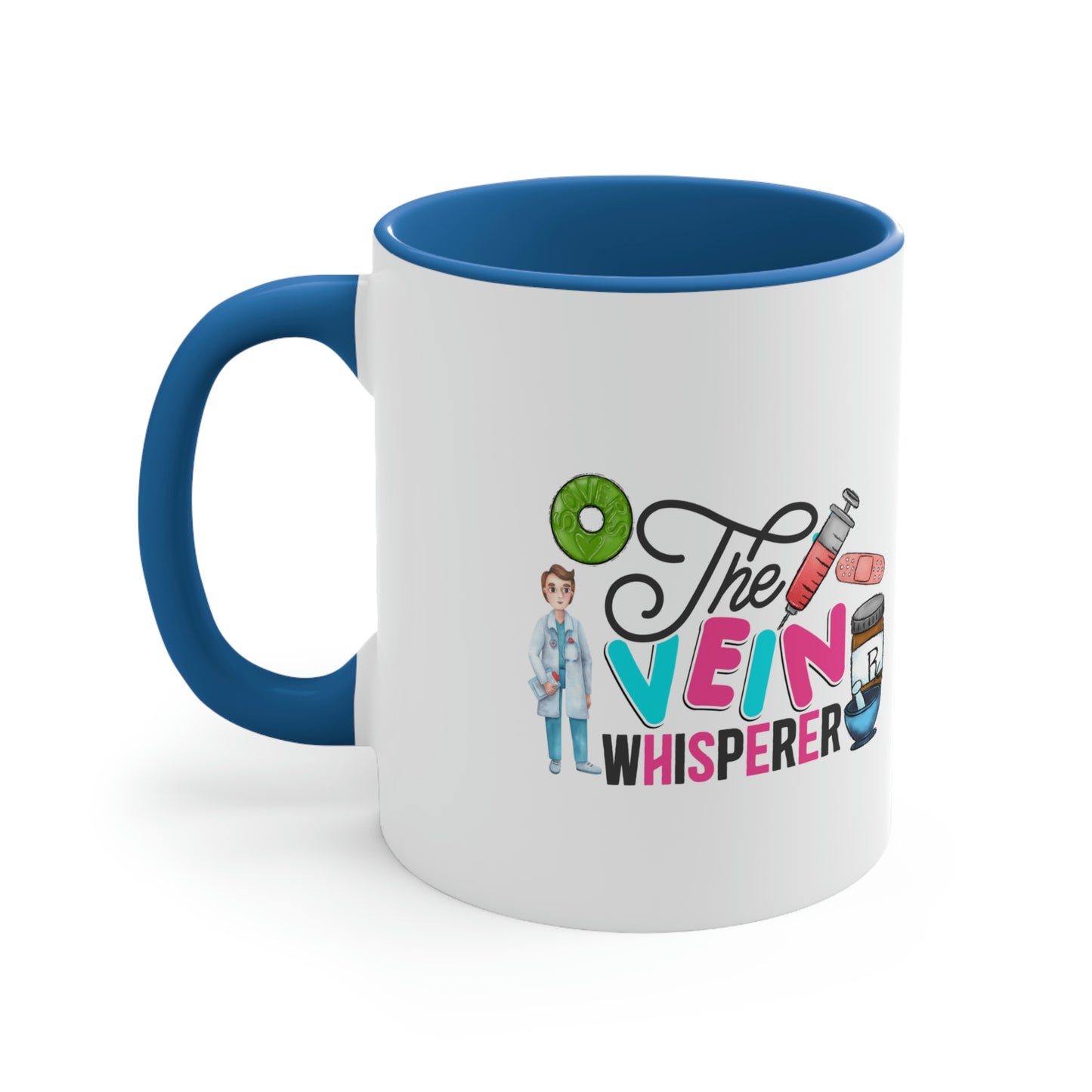 Nurse, Rn, Male 3, The Vein Whisperer, Coffee Mug, 11oz