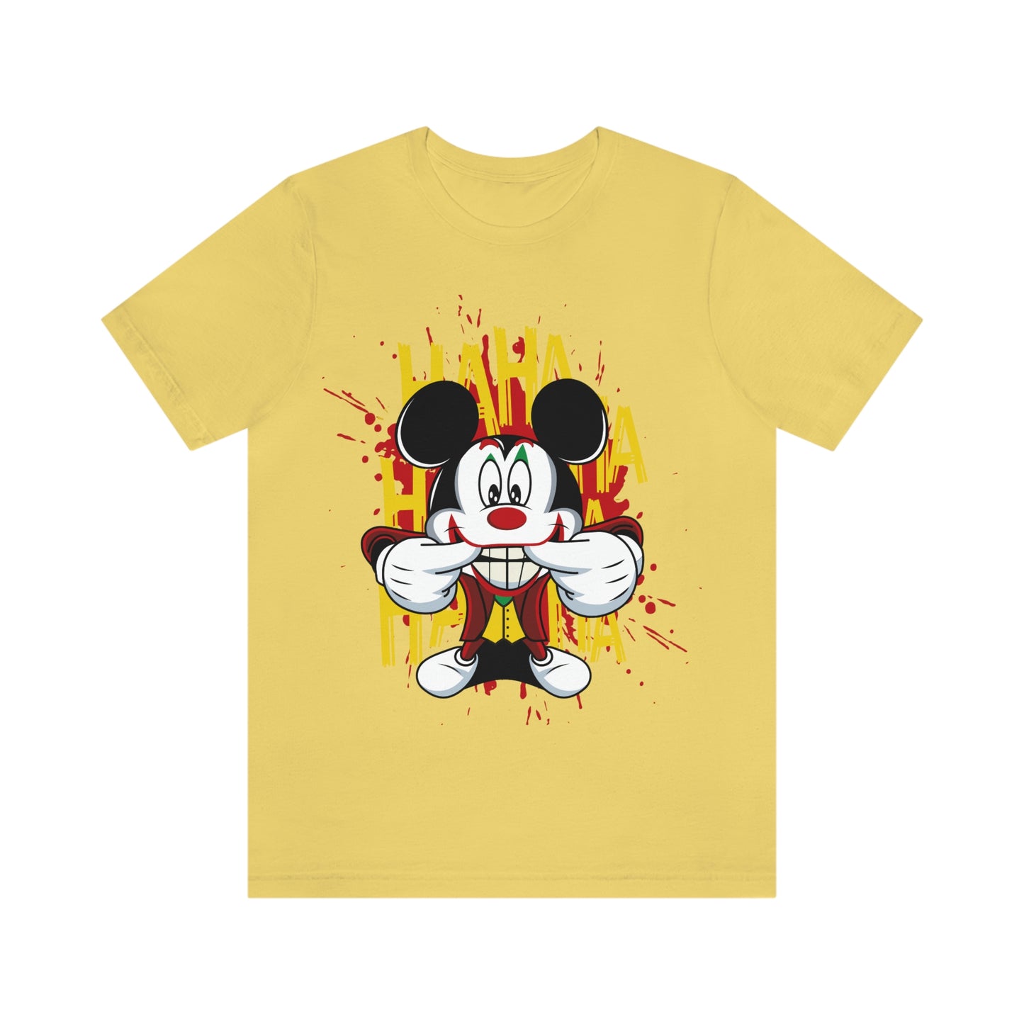 Ha Ha Ha Mickey, Unisex Jersey Short Sleeve Tee