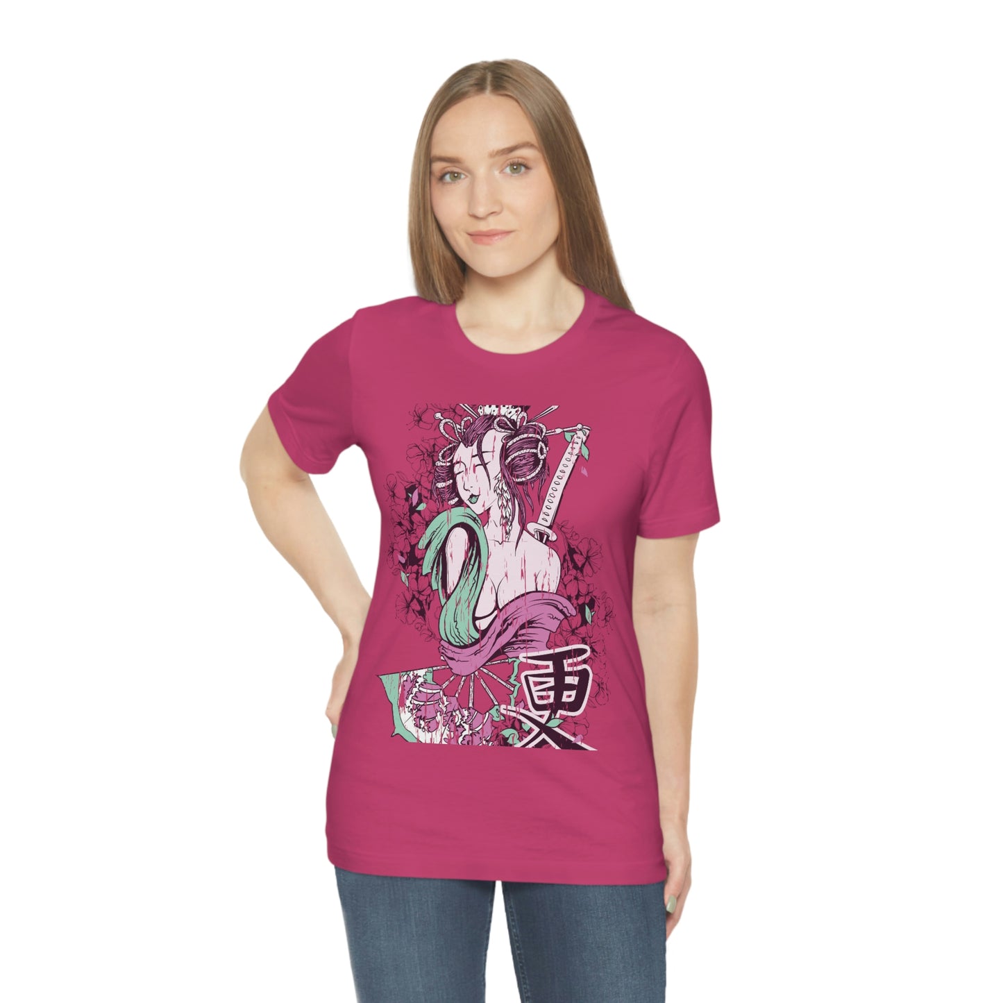 Geisha Girl, Unisex Jersey Short Sleeve Tee