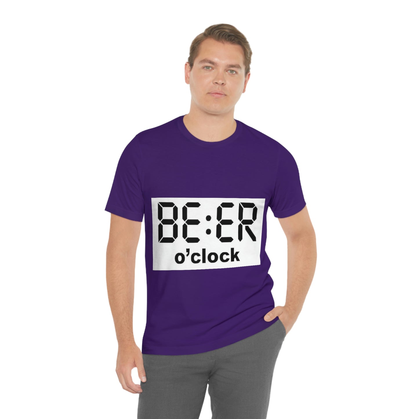 Beer O' Clock, , Unisex Jersey Short Sleeve Tee