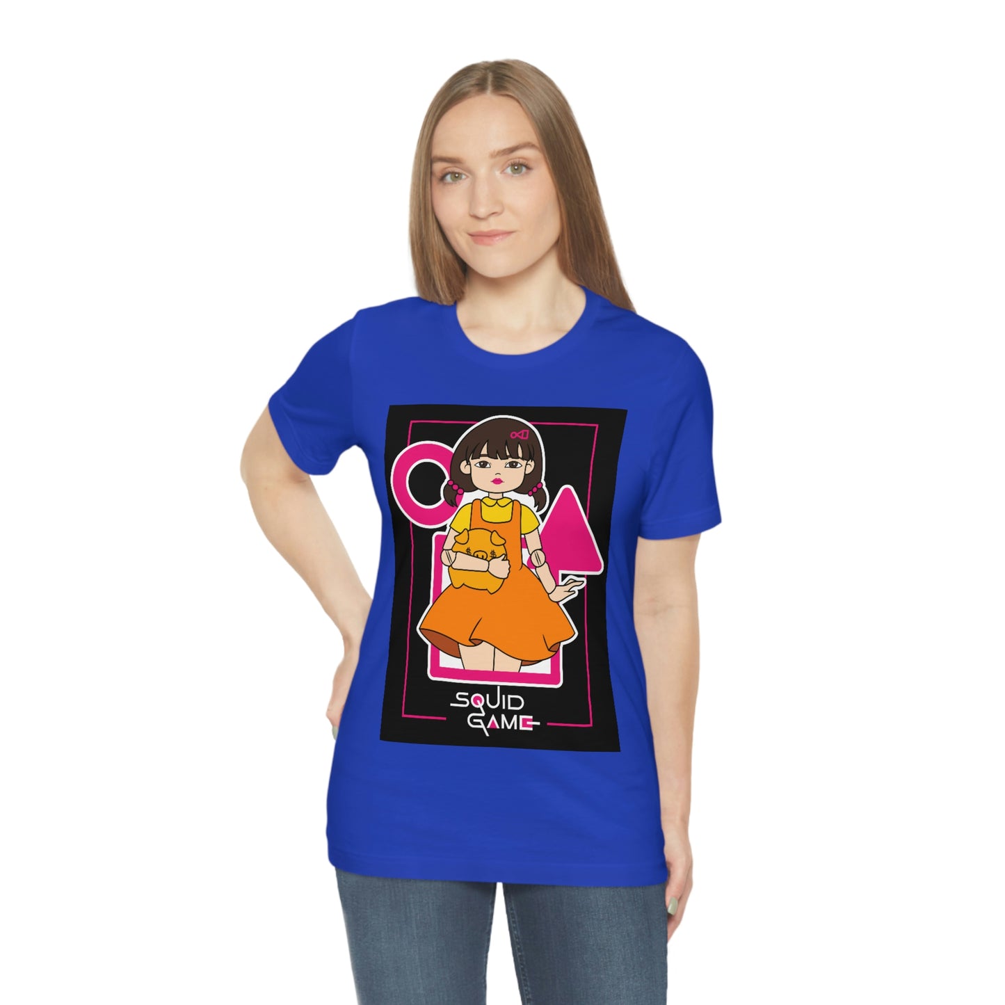 Quid Game Girl, It Cover Unisex Jersey Short Sleeve Tee