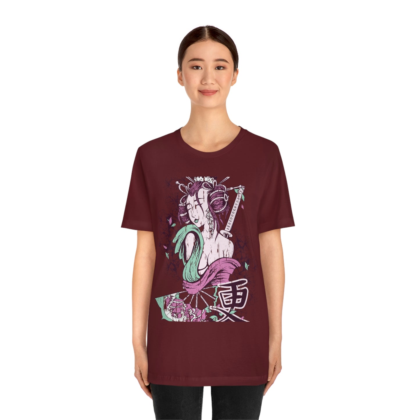 Geisha Girl, Unisex Jersey Short Sleeve Tee