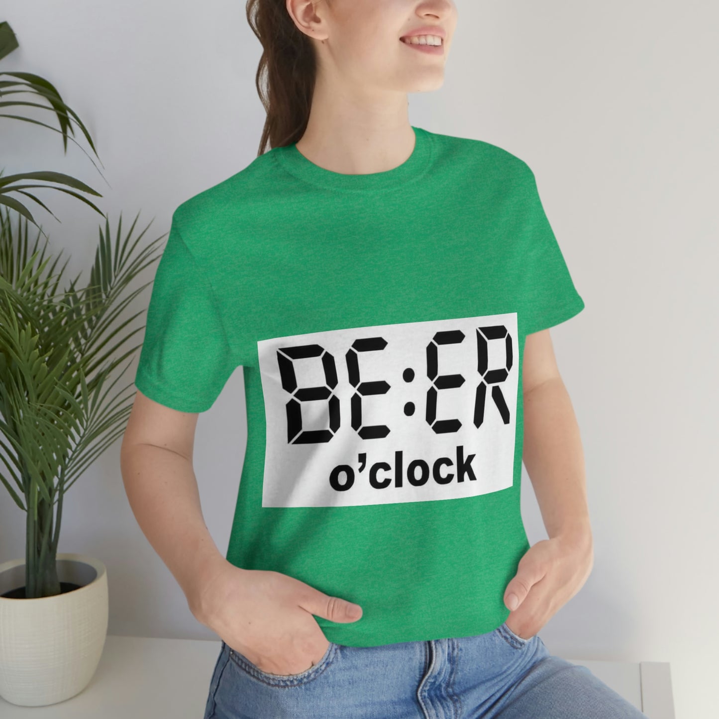 Beer O' Clock, , Unisex Jersey Short Sleeve Tee