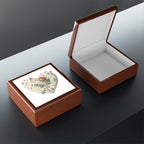 Intricate Hearts by Heron Lake Print 2 Jewelry Box