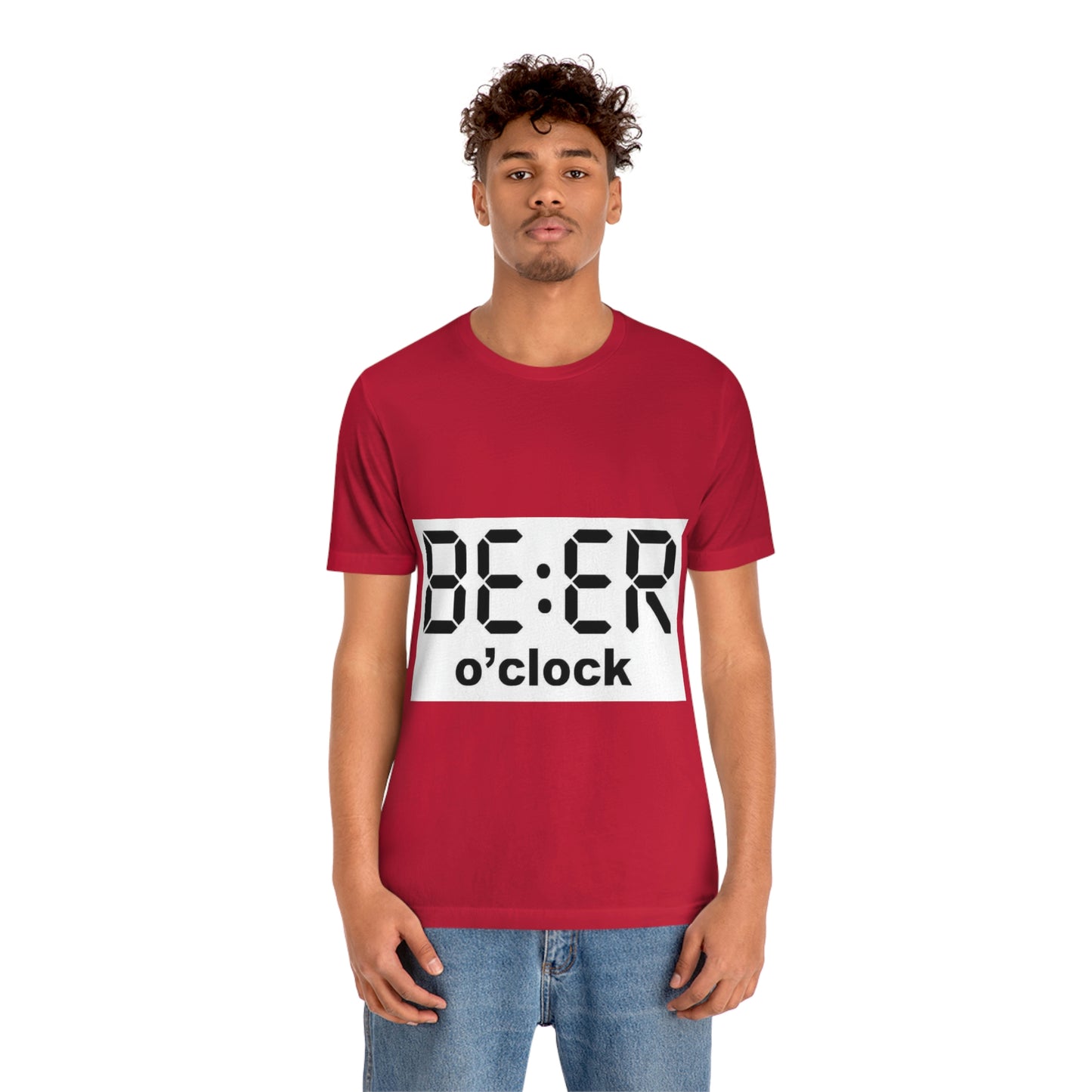 Beer O' Clock, , Unisex Jersey Short Sleeve Tee