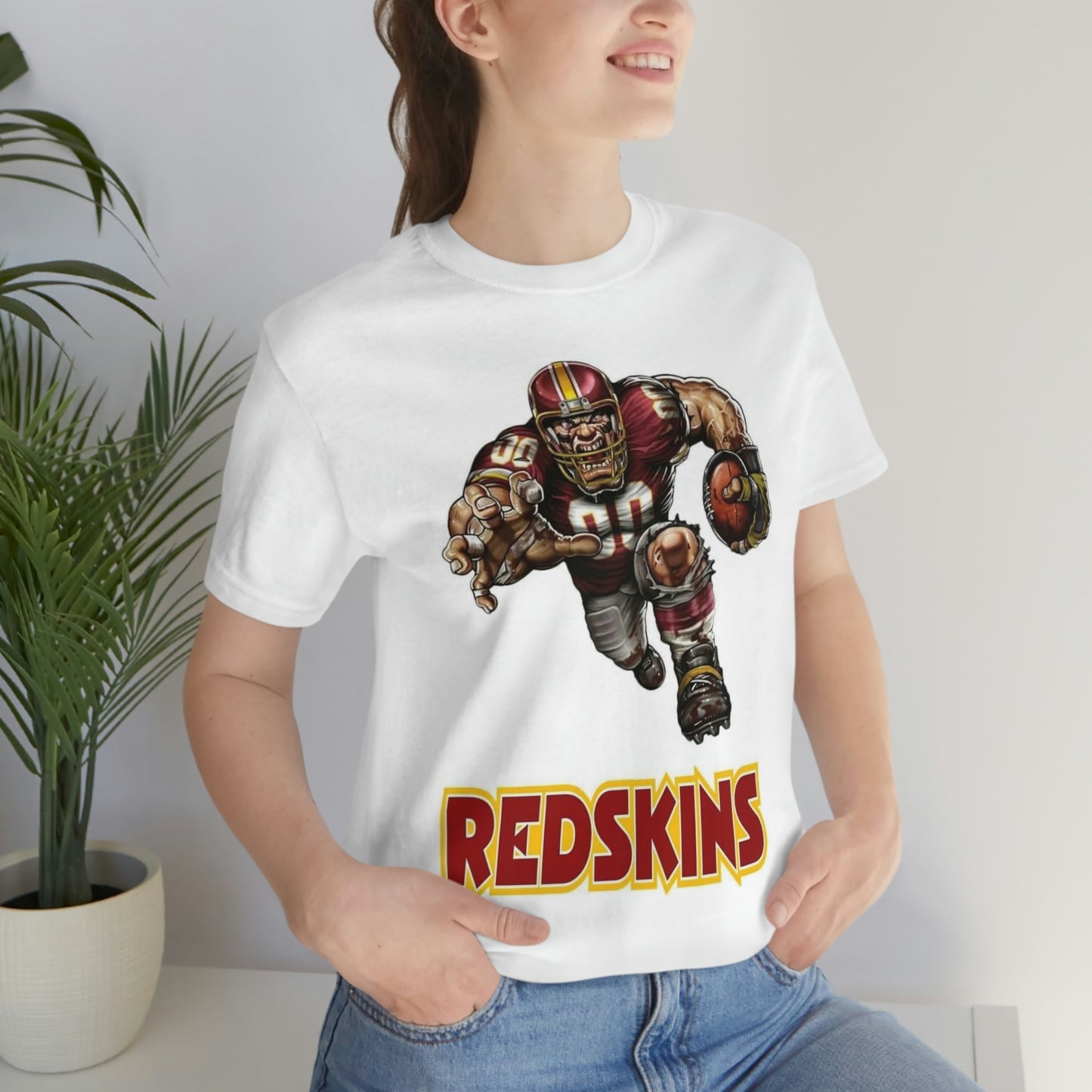 Redskins Football Sports Team Jersey Short Sleeve Tee