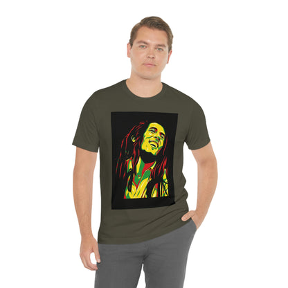 Raggae Music Legend , Unisex Jersey Short Sleeve Tee