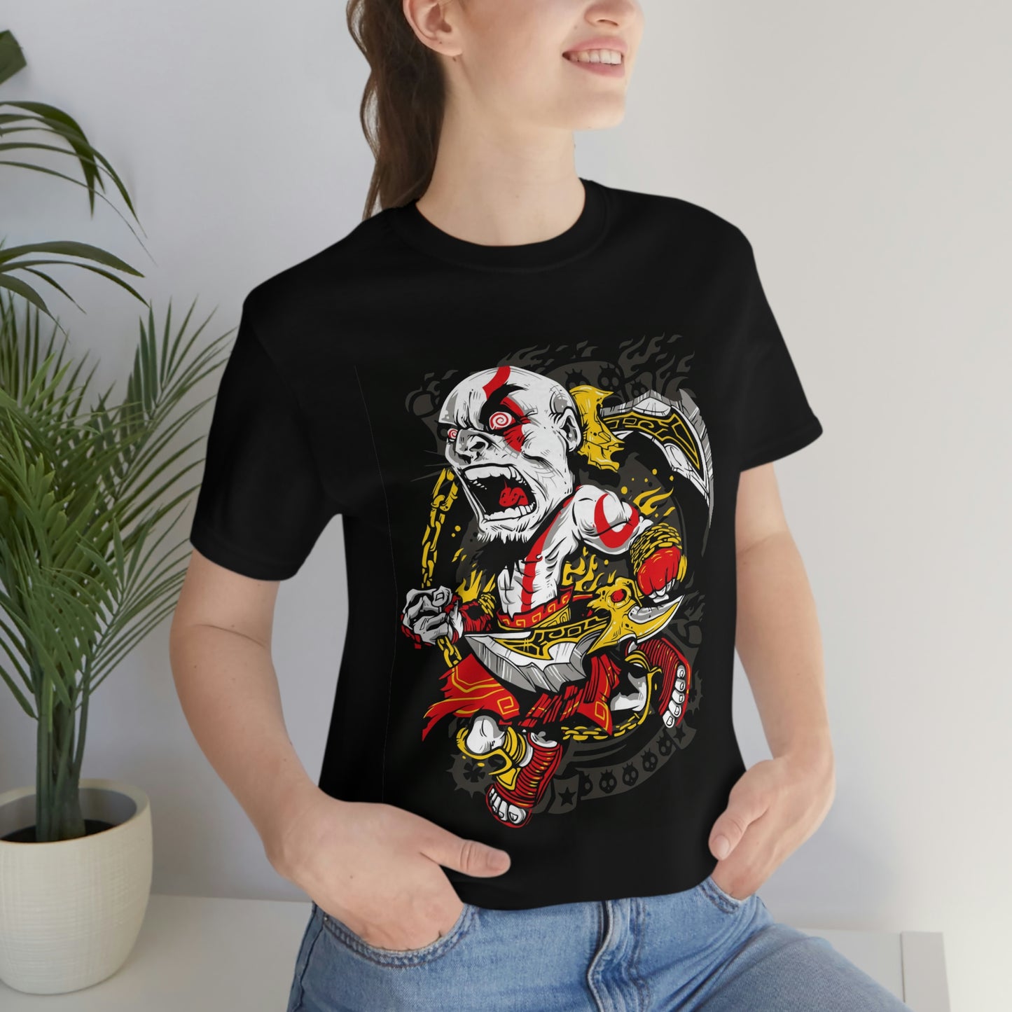 Samurai Warrior, Unisex Jersey Short Sleeve Tee