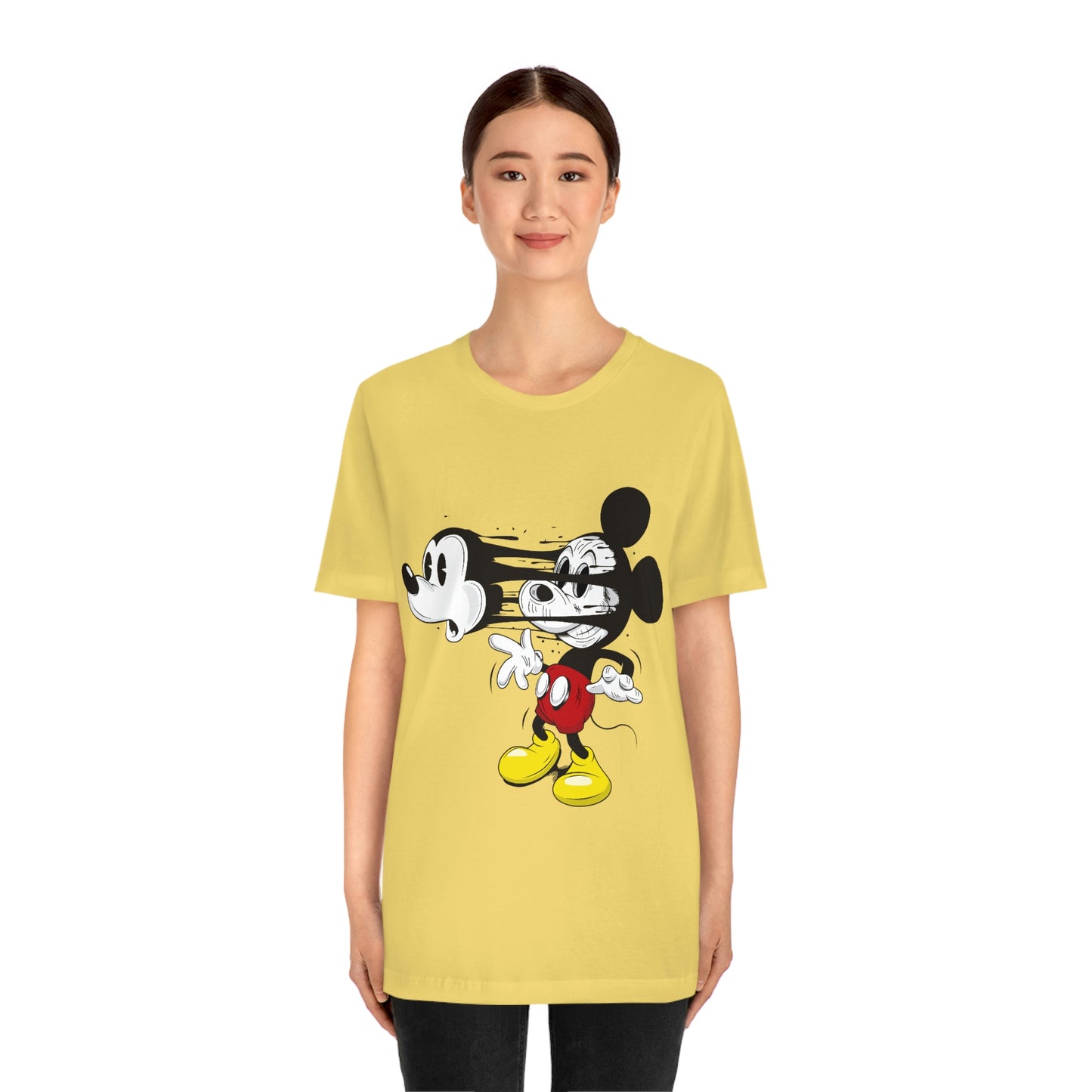 Losing Face Mickey, Unisex Jersey Short Sleeve Tee