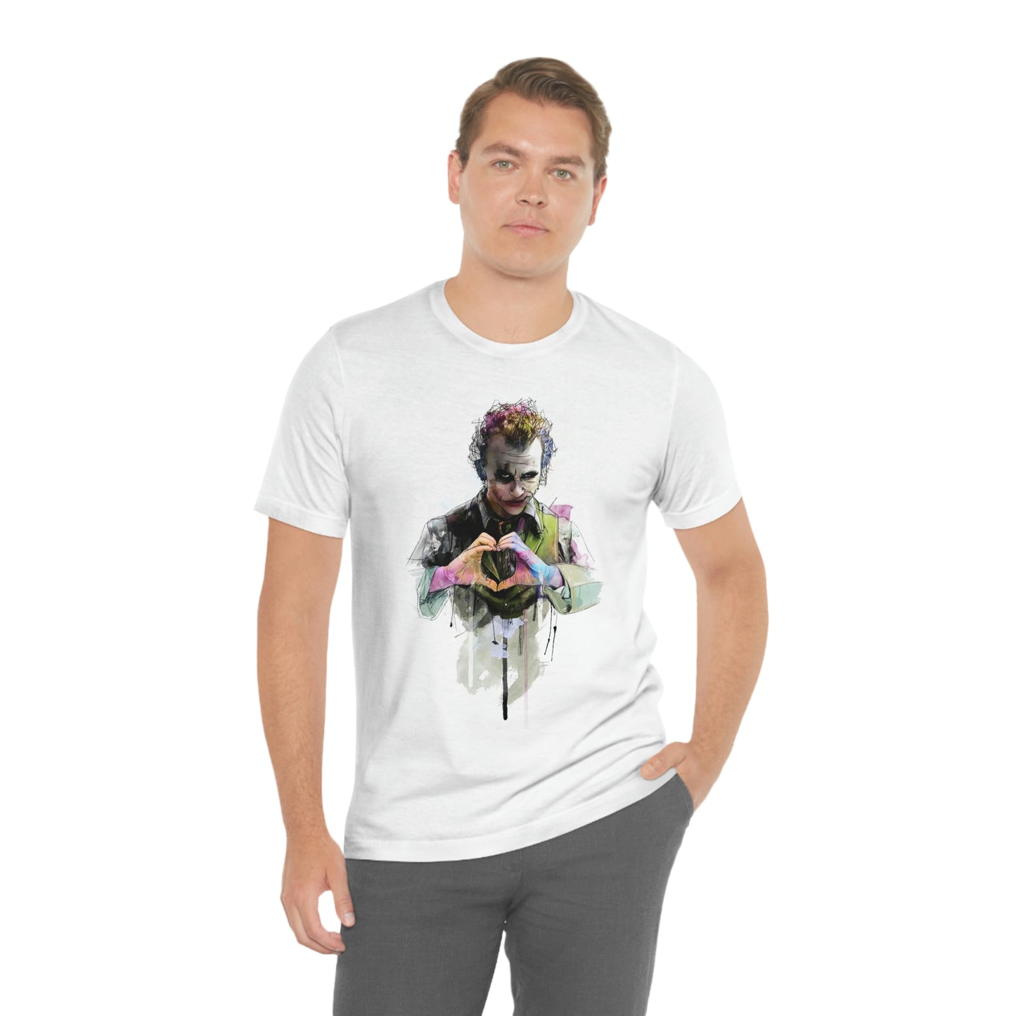 Man Who Stole Our Hearts, Joker Unisex Jersey Short Sleeve Tee