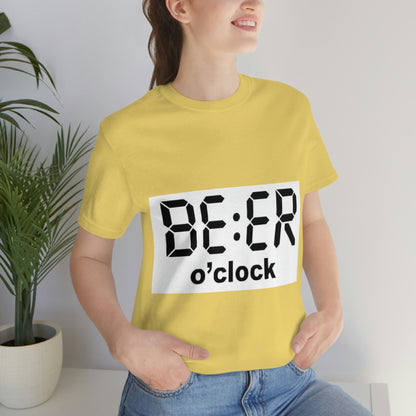 Beer O' Clock, , Unisex Jersey Short Sleeve Tee