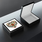 Intricate Hearts by Heron Lake Print 3 Jewelry Box