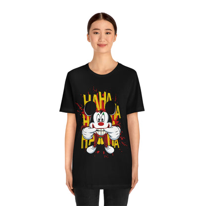 Ha Ha Ha Mickey, Unisex Jersey Short Sleeve Tee