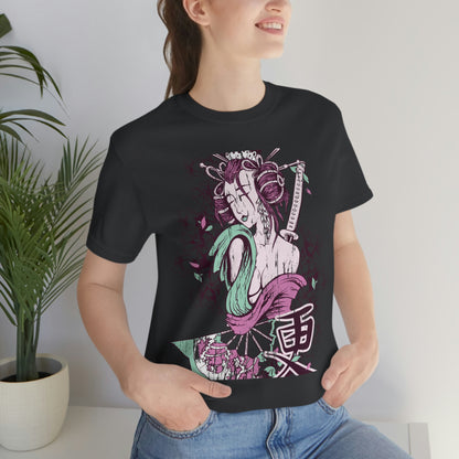 Geisha Girl, Unisex Jersey Short Sleeve Tee