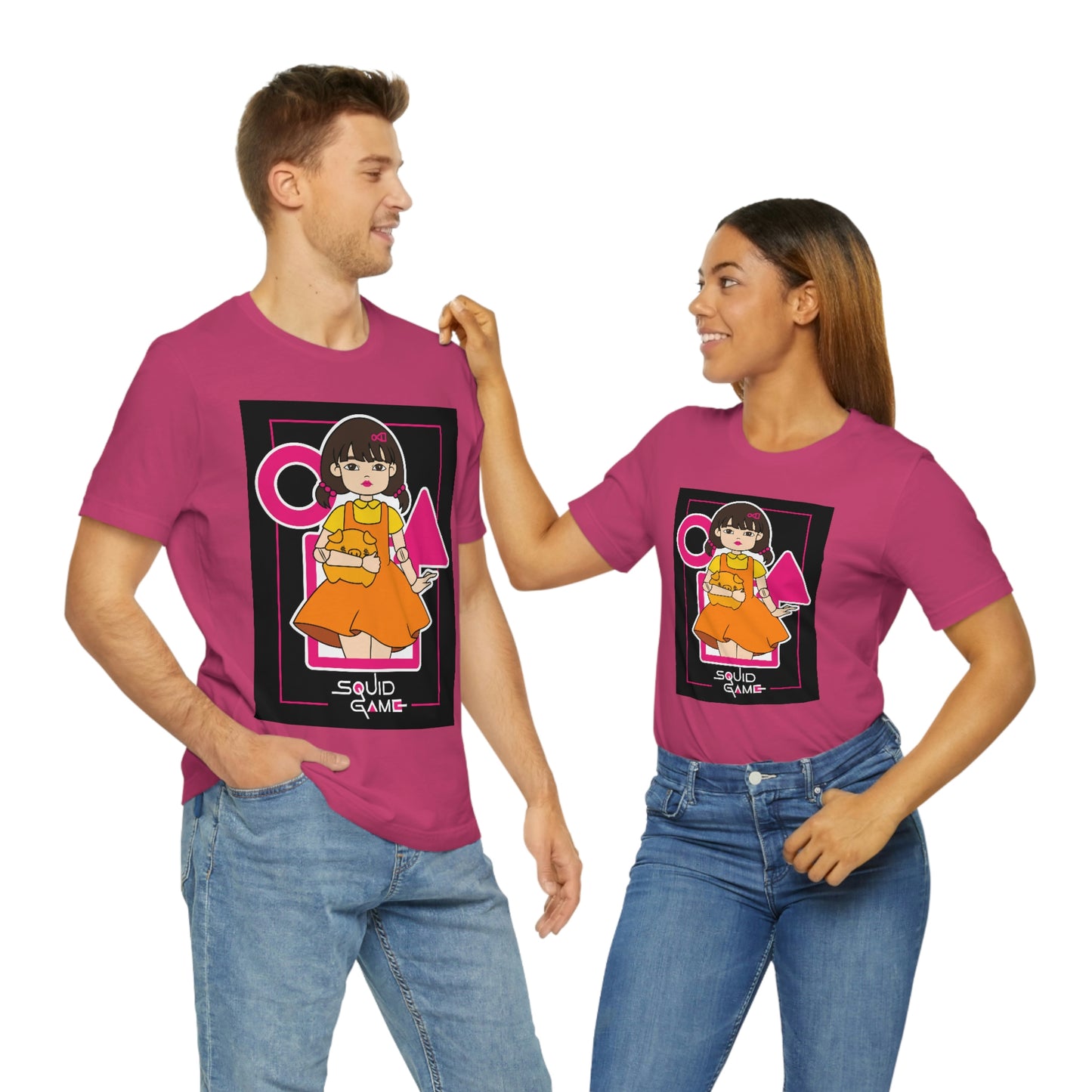 Quid Game Girl, It Cover Unisex Jersey Short Sleeve Tee