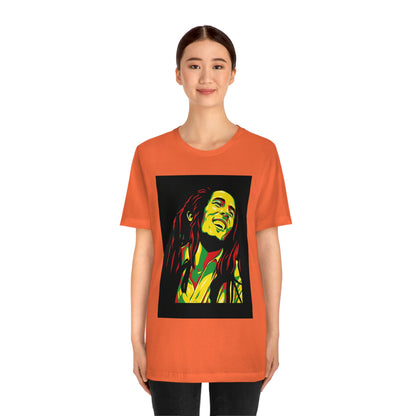 Raggae Music Legend , Unisex Jersey Short Sleeve Tee