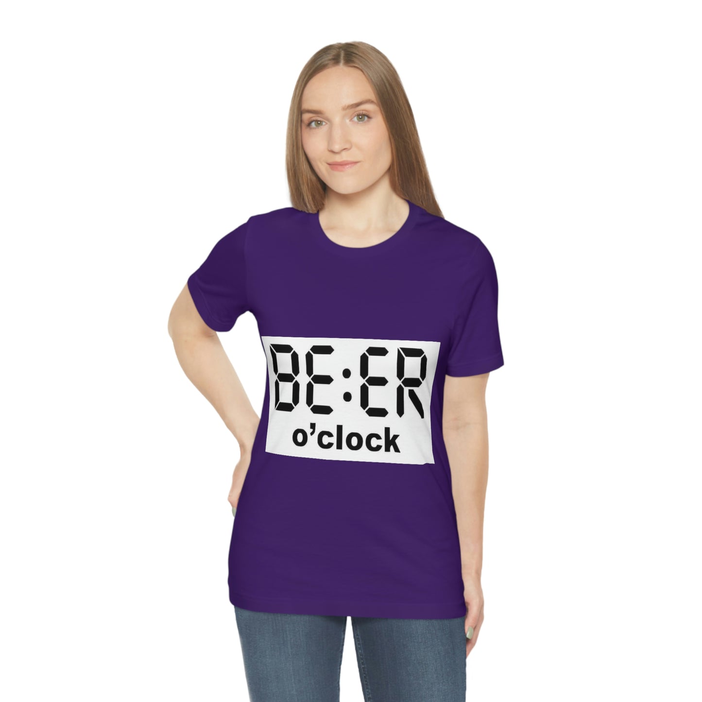 Beer O' Clock, , Unisex Jersey Short Sleeve Tee