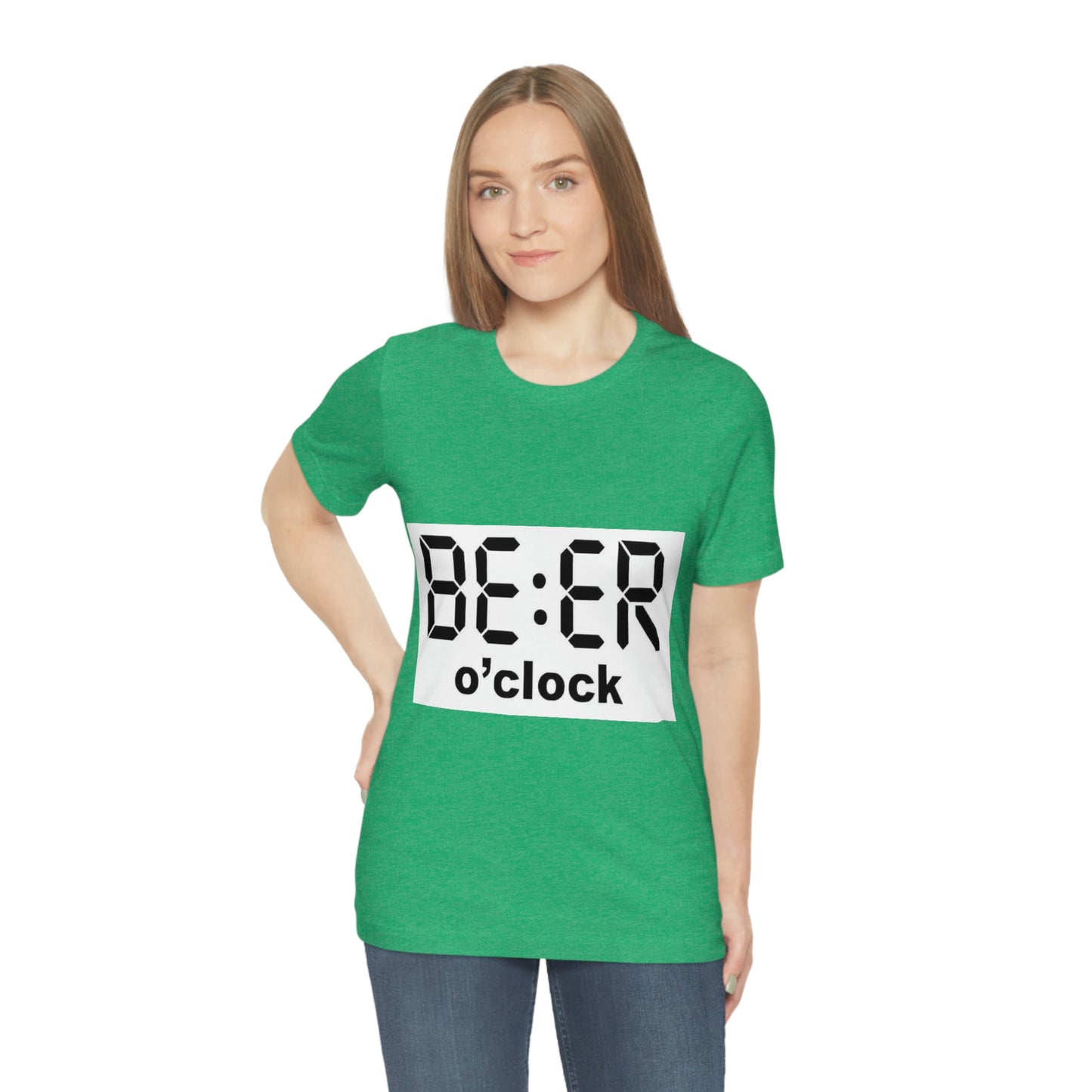 Beer O' Clock, , Unisex Jersey Short Sleeve Tee