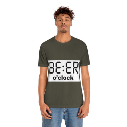 Beer O' Clock, , Unisex Jersey Short Sleeve Tee