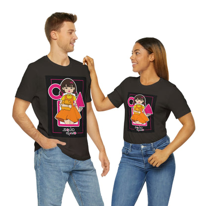 Quid Game Girl, It Cover Unisex Jersey Short Sleeve Tee