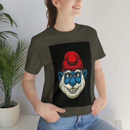 Feisty Smurf, Unisex Jersey Short Sleeve Tee