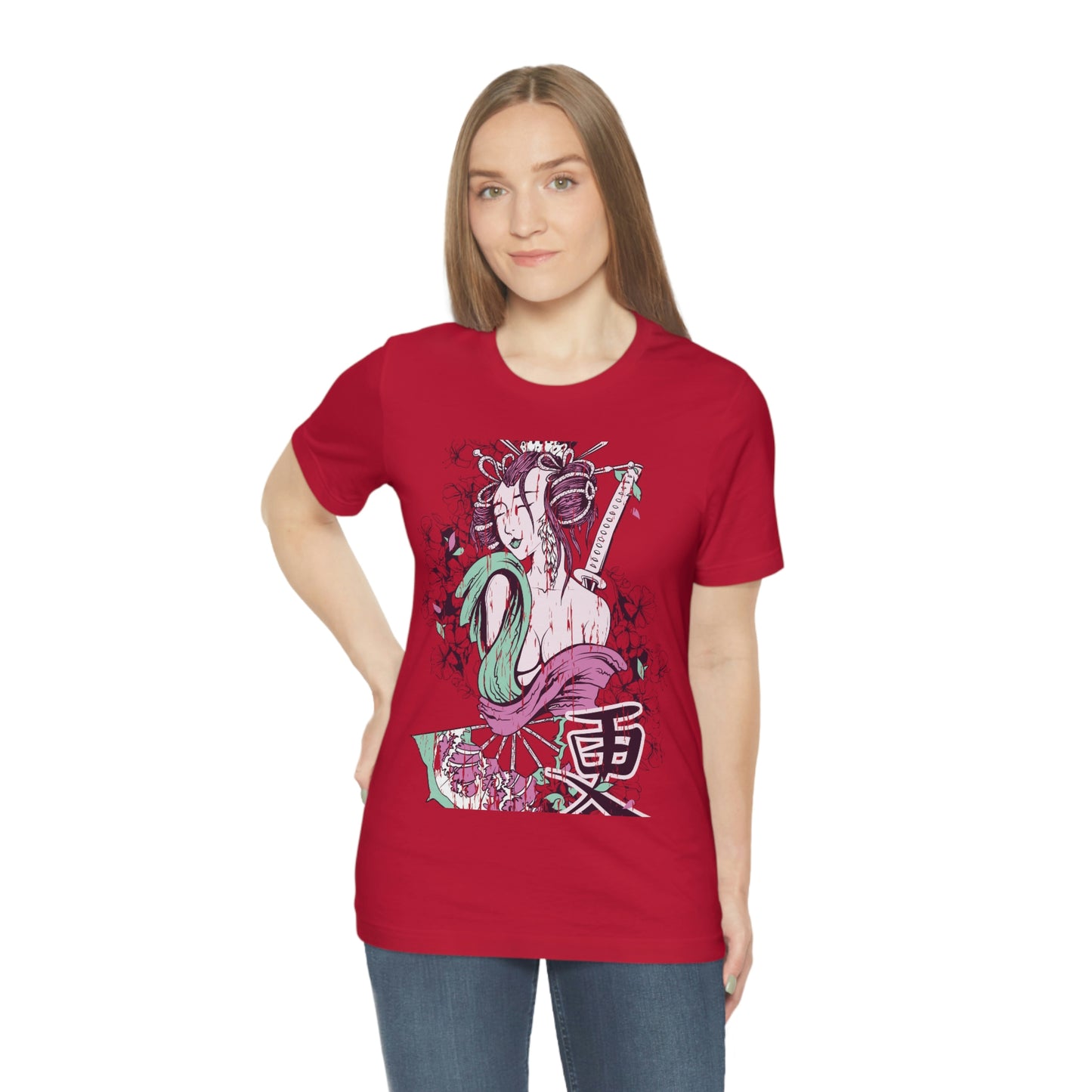 Geisha Girl, Unisex Jersey Short Sleeve Tee