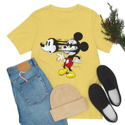 Losing Face Mickey, Unisex Jersey Short Sleeve Tee