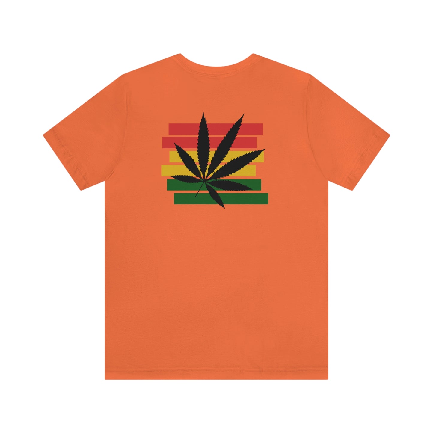 Pot Leaf With Classic Colors, Yellow, Green, Yellow, Unisex Jersey Short Sleeve Tee