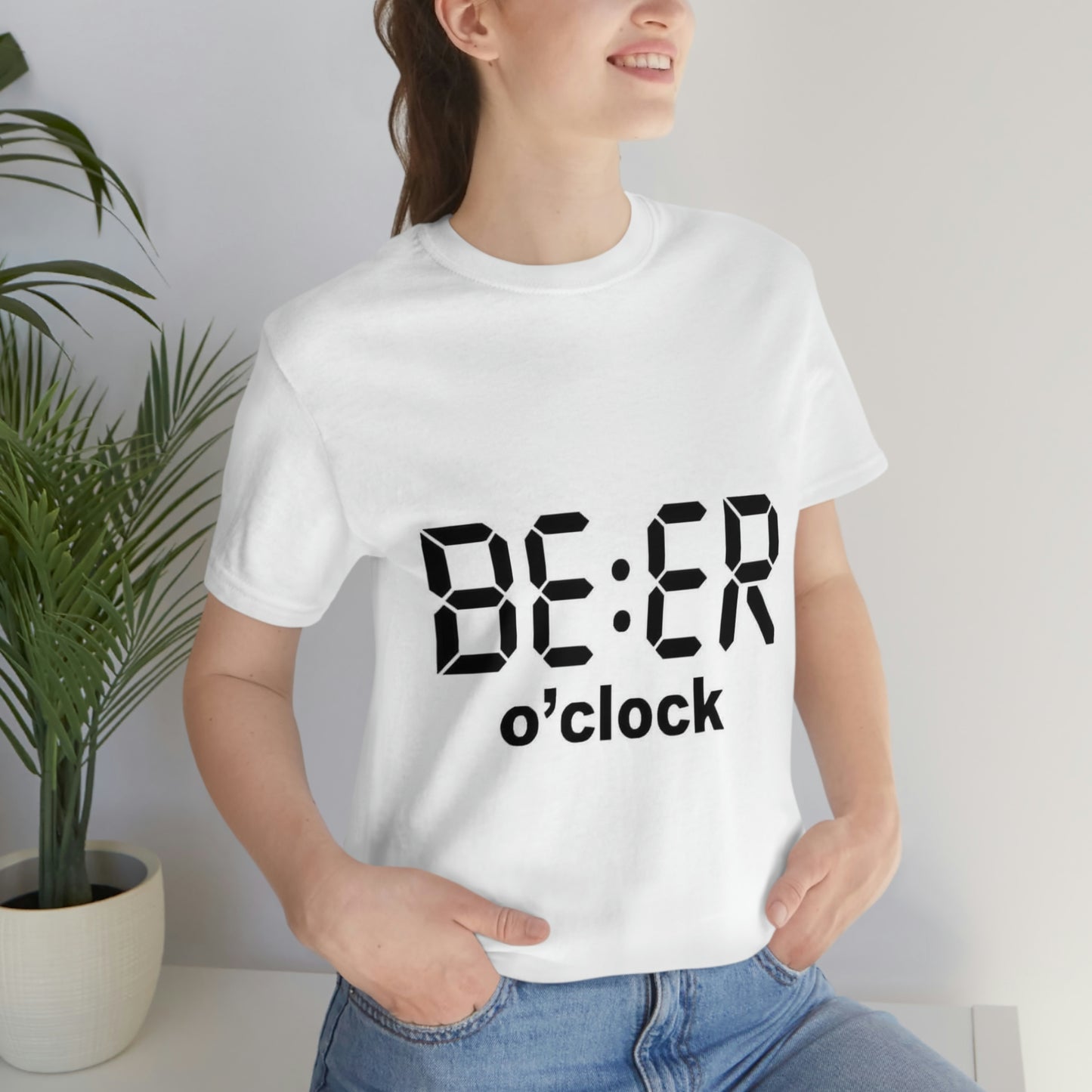 Beer O' Clock, , Unisex Jersey Short Sleeve Tee