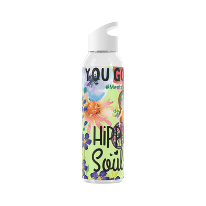 You Good Sis ? Mental Health Awareness Hippie Chic , Wheelchair Green Background Sky Water Bottle