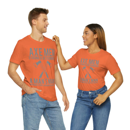 Axe Man Strong and determined, Unisex Jersey Short Sleeve Tee