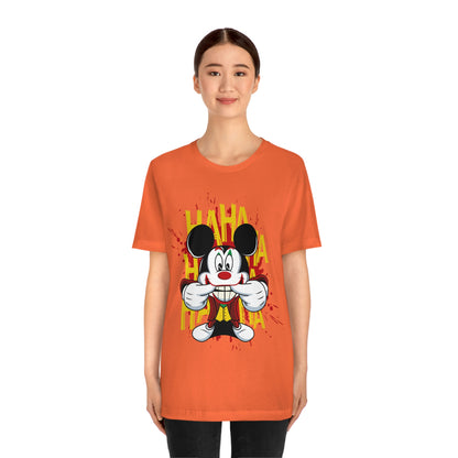 Ha Ha Ha Mickey, Unisex Jersey Short Sleeve Tee