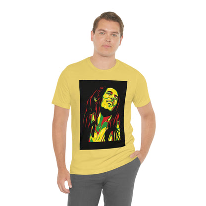 Raggae Music Legend , Unisex Jersey Short Sleeve Tee