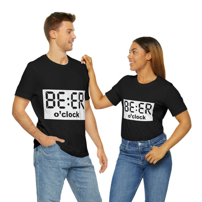 Beer O' Clock, , Unisex Jersey Short Sleeve Tee