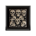 Black And Silver Gothic Skulls Jewelry Box Jewelry Box