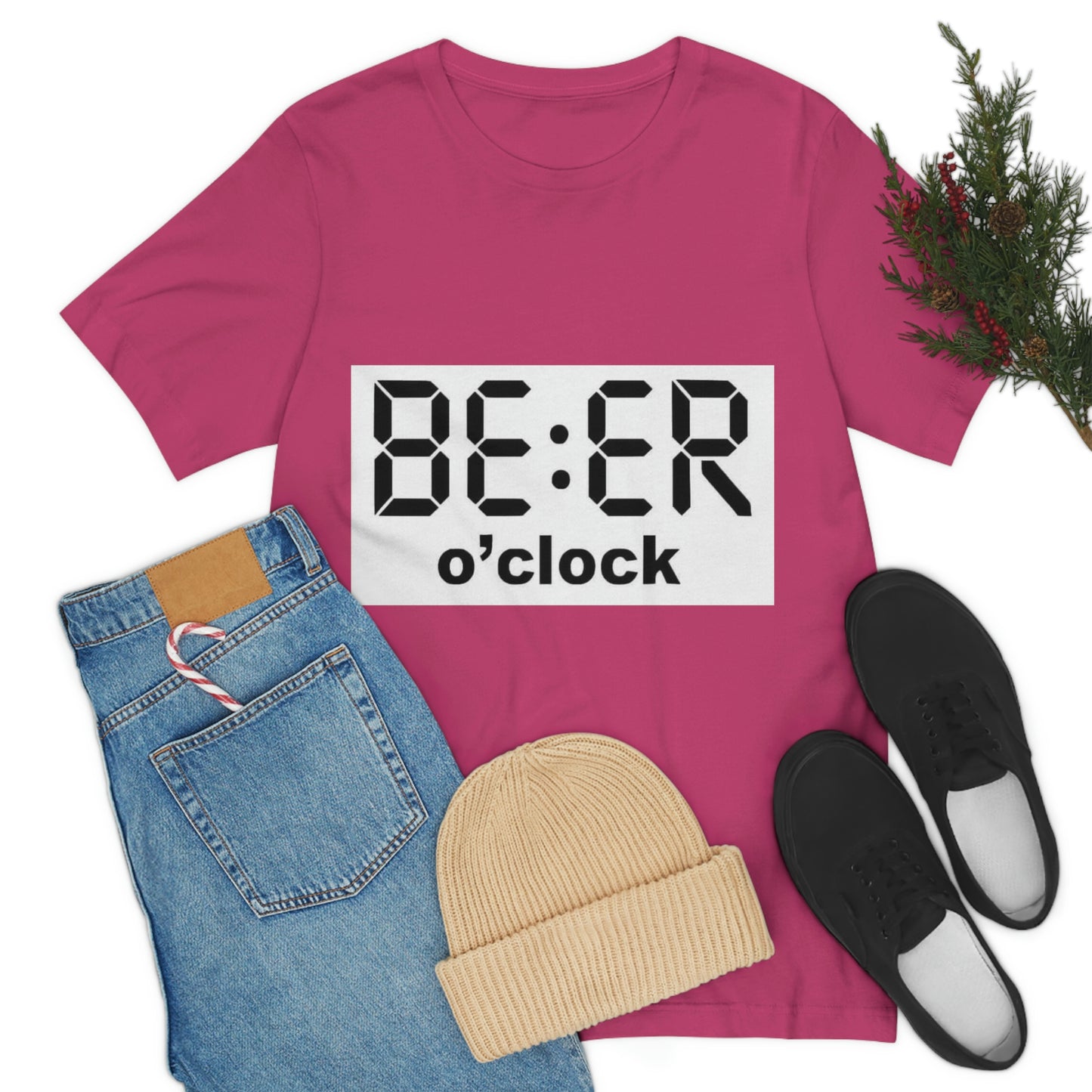 Beer O' Clock, , Unisex Jersey Short Sleeve Tee